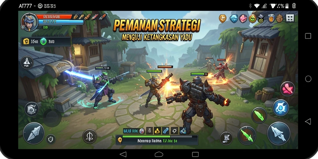 Tampilan gameplay AT777 yang penuh strategi dan aksi seru.