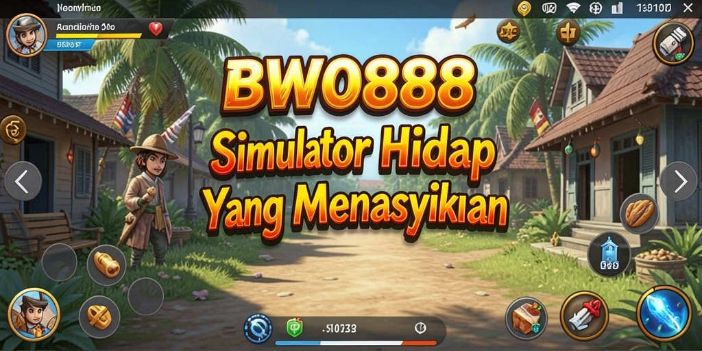 Screenshot BWO888 menampilkan gameplay mengasyikkan dengan berbagai aktivitas kehidupan.