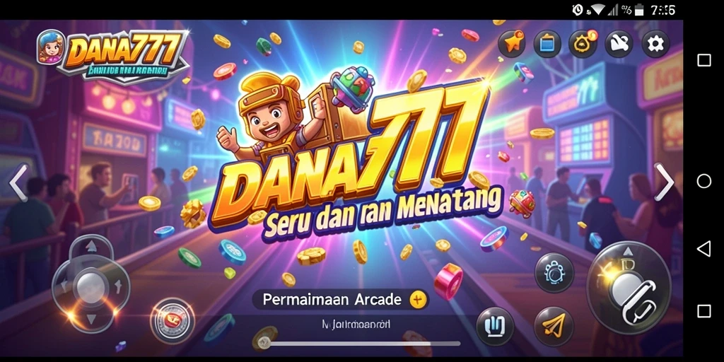 Screenshot DANA777 menampilkan aksi seru dalam gameplay Arcade.