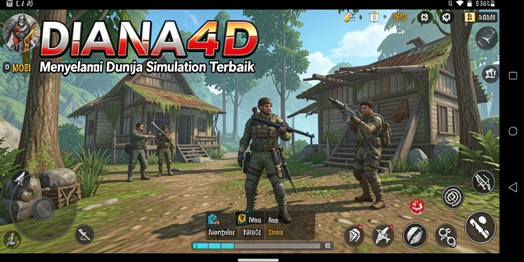 Tampilan gameplay imersif dalam DIANA4D yang menarik