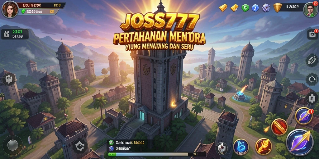 Gameplay menara pertahanan yang strategi dan menegangkan.