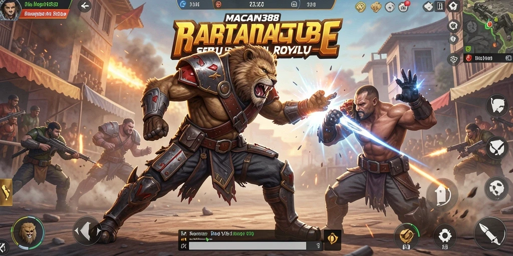 Tampilan gameplay menarik dari MACAN388 dalam pertempuran Battle Royale.