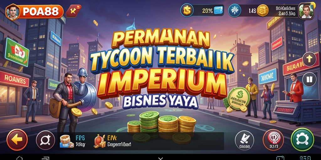 Tampilan gameplay POA88 yang menawan saat Anda membangun bisnis Tycoon.