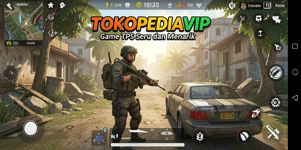 Screenshot gameplay dari TOKOPEDIAVIP menampilkan aksi seru berbelanja.